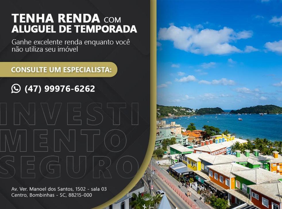 Cobertura Espacosa E Confortavel No Centro De Bombinhas Exterior foto